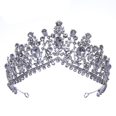 Barokinis krištolo vestuvinių papuošalų rinkinys Kalnų krištolinis karoliai Auskarai Tiara Karūnos rinkinys Moterų Nuotakos Vestuvių Afrikos karoliukų papuošalų rinkinys