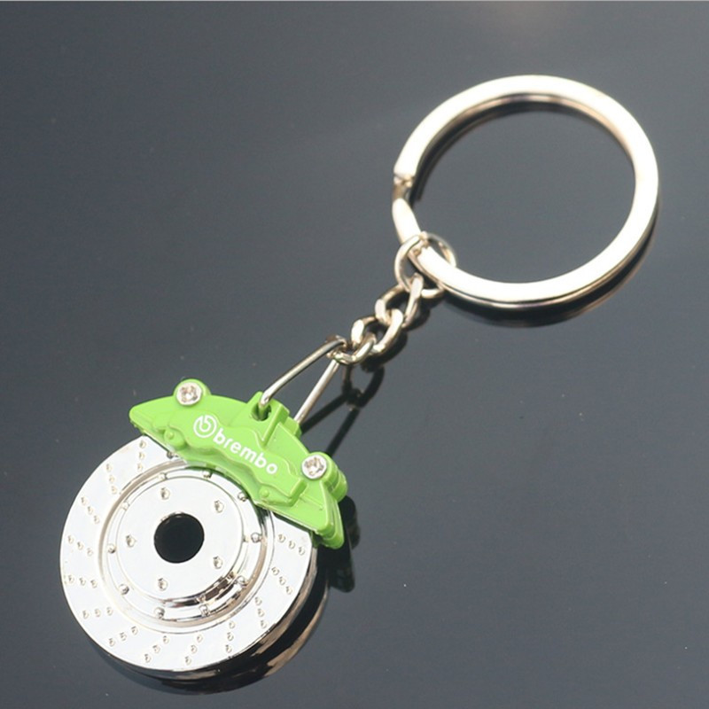 Noul lanț de chei cu frână de mașină multicoloră, la modă, pentru bărbați și femei, pandantiv pentru geanta de mașină