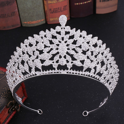 Seturi de bijuterii de mireasa de cristal de lux pentru femei baroc cu strass tiara coroana set de cercei set de accesorii de bijuterii de nunta
