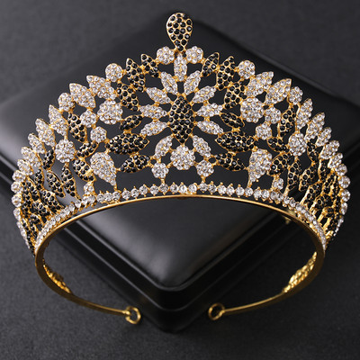 Seturi de bijuterii de mireasa de cristal de lux pentru femei baroc cu strass tiara coroana set de cercei set de accesorii de bijuterii de nunta