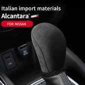 Pentru Nissan Teana X-Trail Qashqai Murano mașină centrală de control al angrenajului Cap Decorativ Alcantara Gear Grip Accesorii