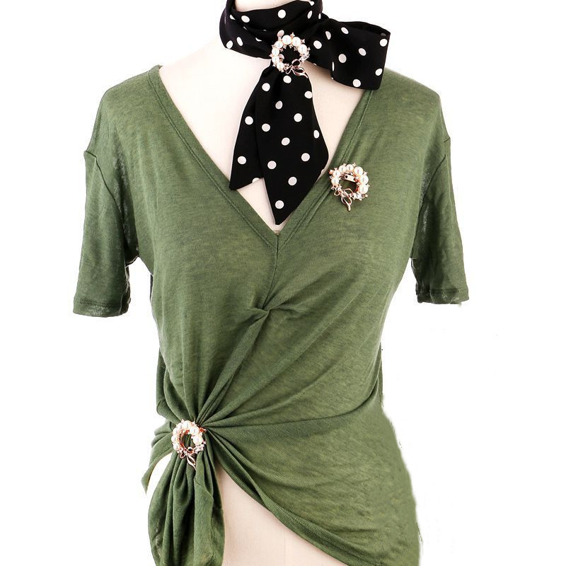 Naujos perlų ir kalnų krištolinio akmens sagės moterims Baroko stiliaus madingos, elegantiškos lanko sagės segės Vakarėlio vestuvinės dovanos