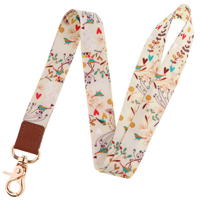 Flowers Plants Series Curea pentru gât Snur pentru chei Breloc Telefon mobil Charm USB Insigna Atârna Funie Lariat Accesorii Cadou de vacanță