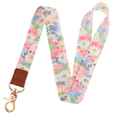 Flowers Plants Series Curea pentru gât Snur pentru chei Breloc Telefon mobil Charm USB Insigna Atârna Funie Lariat Accesorii Cadou de vacanță