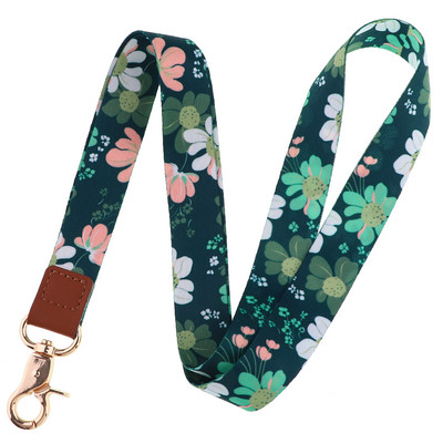 Flowers Plants Series Curea pentru gât Snur pentru chei Breloc Telefon mobil Charm USB Insigna Atârna Funie Lariat Accesorii Cadou de vacanță