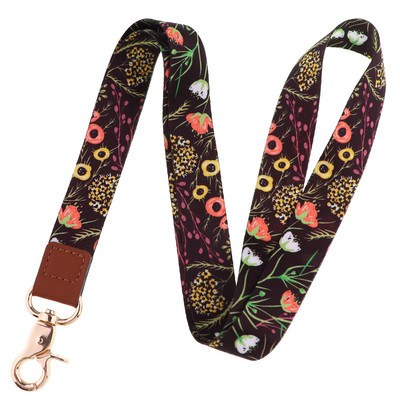 Flowers Plants Series Curea pentru gât Snur pentru chei Breloc Telefon mobil Charm USB Insigna Atârna Funie Lariat Accesorii Cadou de vacanță