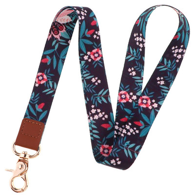 Flowers Plants Series Curea pentru gât Snur pentru chei Breloc Telefon mobil Charm USB Insigna Atârna Funie Lariat Accesorii Cadou de vacanță