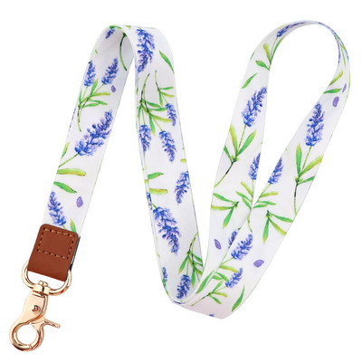 Flowers Plants Series Curea pentru gât Snur pentru chei Breloc Telefon mobil Charm USB Insigna Atârna Funie Lariat Accesorii Cadou de vacanță