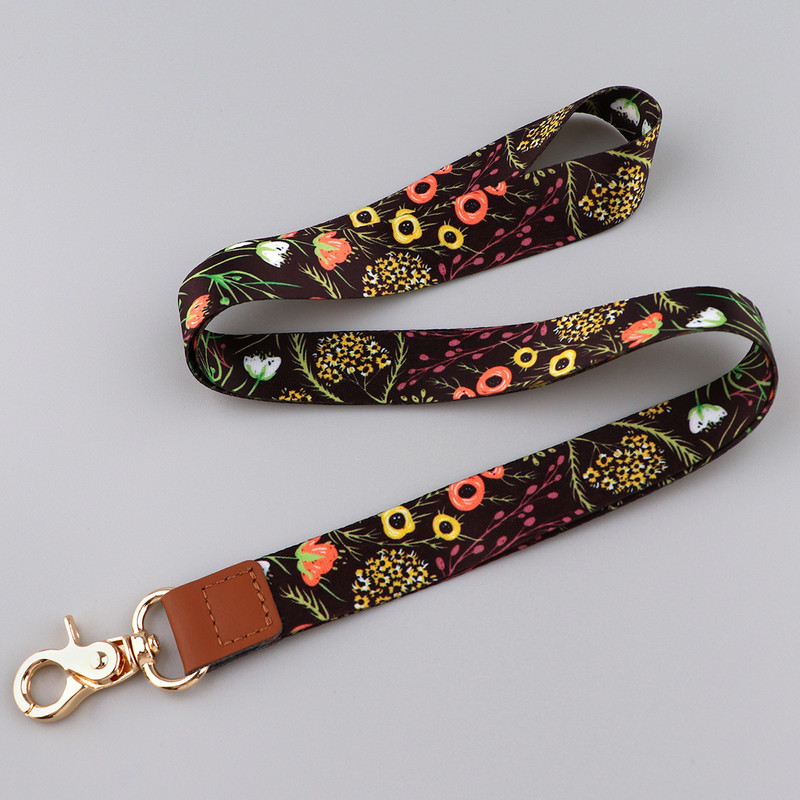 Flowers Plants Series Curea pentru gât Snur pentru chei Breloc Telefon mobil Charm USB Insigna Atârna Funie Lariat Accesorii Cadou de vacanță