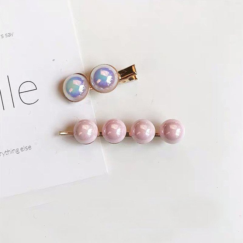 4 bucăți accesorii pentru păr pentru femei, agrafe de păr curcubeu, perle simulate