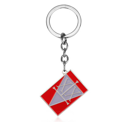 Nou Anime Hunter x Hunter Breloc Metal Dog Tag Breloc Suport Inel Bărbați Cadou Bijuterii Choker Chaveiro Pandantiv Porte Clef Kolye