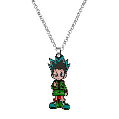 Nou Anime Hunter x Hunter Breloc Metal Dog Tag Breloc Suport Inel Bărbați Cadou Bijuterii Choker Chaveiro Pandantiv Porte Clef Kolye