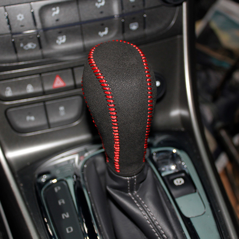 Carcasă din piele cu strat superior pe maneta schimbătorului de viteze pentru Chevrolet Malibu AT, accesorii pentru capacul butonului de viteză, husa schimbătorului de viteze ppc cpr handl