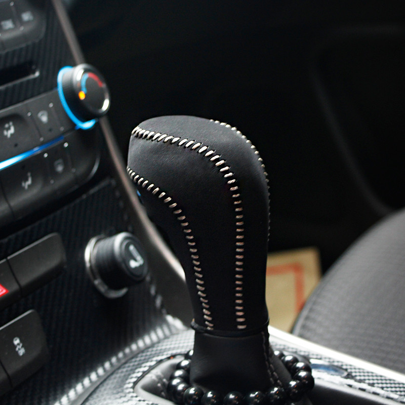 Carcasă din piele cu strat superior pe maneta schimbătorului de viteze pentru Chevrolet Malibu AT, accesorii pentru capacul butonului de viteză, husa schimbătorului de viteze ppc cpr handl