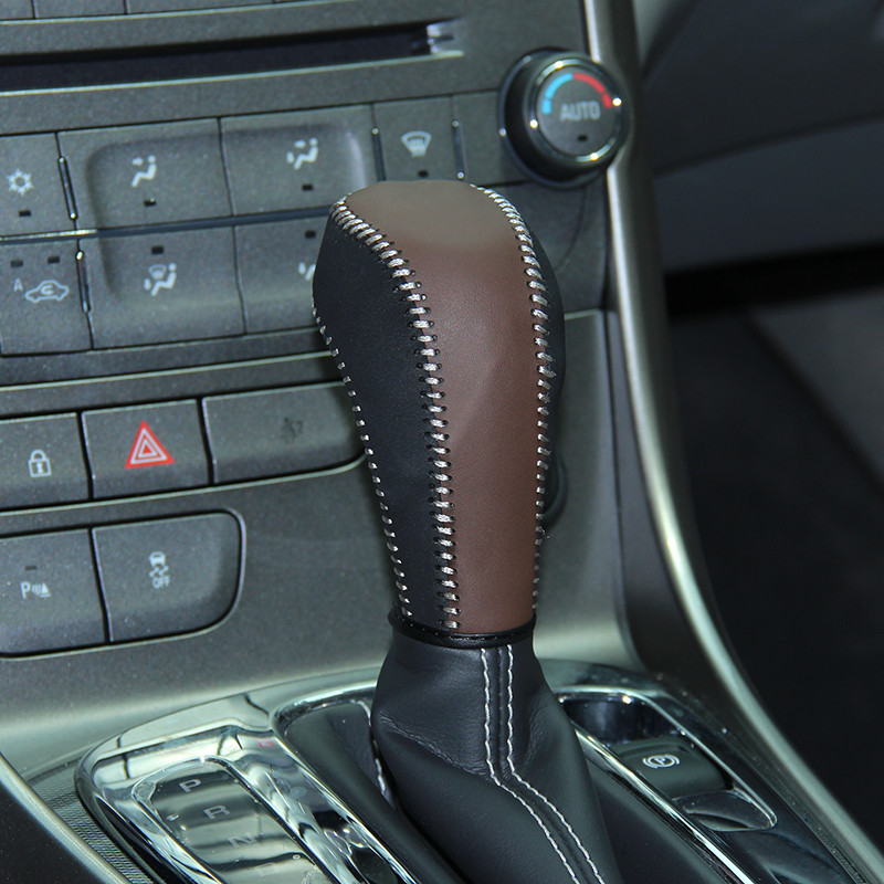 Carcasă din piele cu strat superior pe maneta schimbătorului de viteze pentru Chevrolet Malibu AT, accesorii pentru capacul butonului de viteză, husa schimbătorului de viteze ppc cpr handl