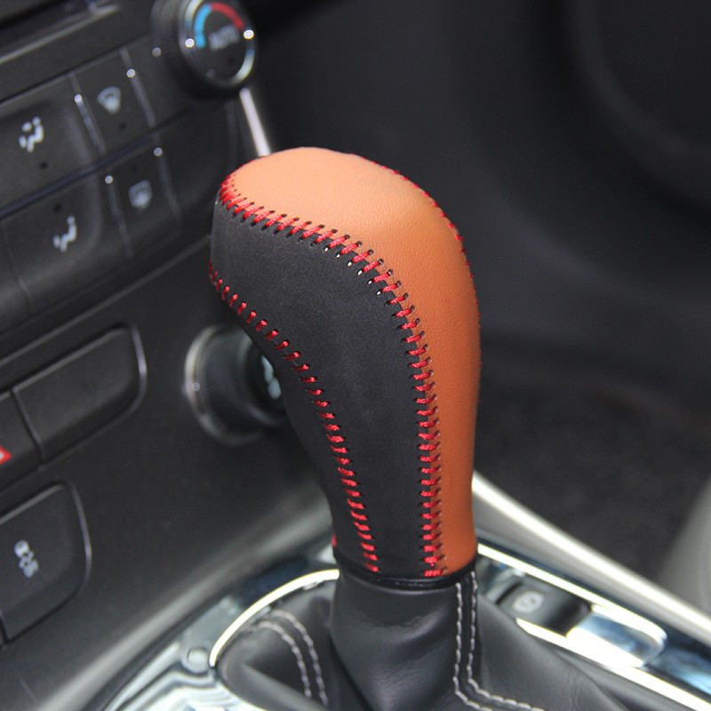 Carcasă din piele cu strat superior pe maneta schimbătorului de viteze pentru Chevrolet Malibu AT, accesorii pentru capacul butonului de viteză, husa schimbătorului de viteze ppc cpr handl