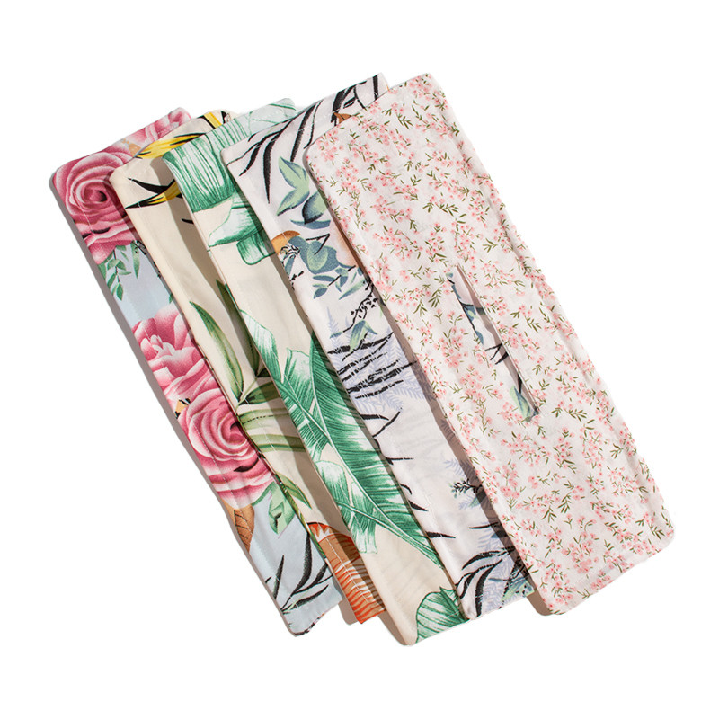 Trend Long Magic Twist Papion Instrument de styling pentru agrafă Benzile de păr cu imprimare florală Suport pentru coadă de cal mare Accesorii de păr pentru femei