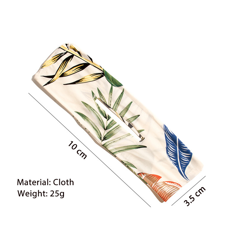 Trend Long Magic Twist Papion Instrument de styling pentru agrafă Benzile de păr cu imprimare florală Suport pentru coadă de cal mare Accesorii de păr pentru femei