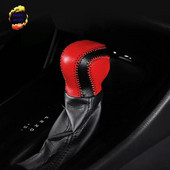 Manșon din piele pentru schimbător de viteze, cusut manual, capac pentru ghidon, stil auto pentru Toyota C-HR 2017 2018 Accesorii auto