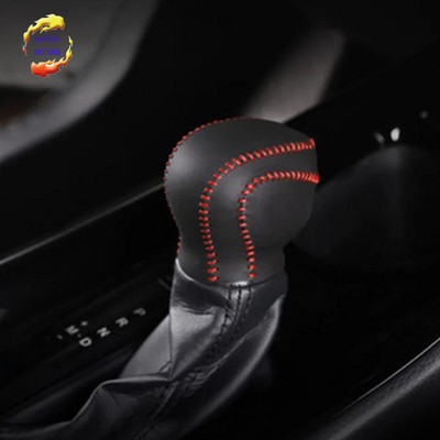 Manșon din piele pentru schimbător de viteze, cusut manual, capac pentru ghidon, stil auto pentru Toyota C-HR 2017 2018 Accesorii auto