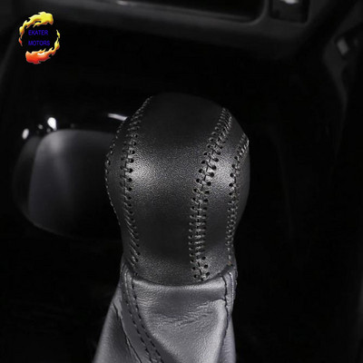 Manșon din piele pentru schimbător de viteze, cusut manual, capac pentru ghidon, stil auto pentru Toyota C-HR 2017 2018 Accesorii auto