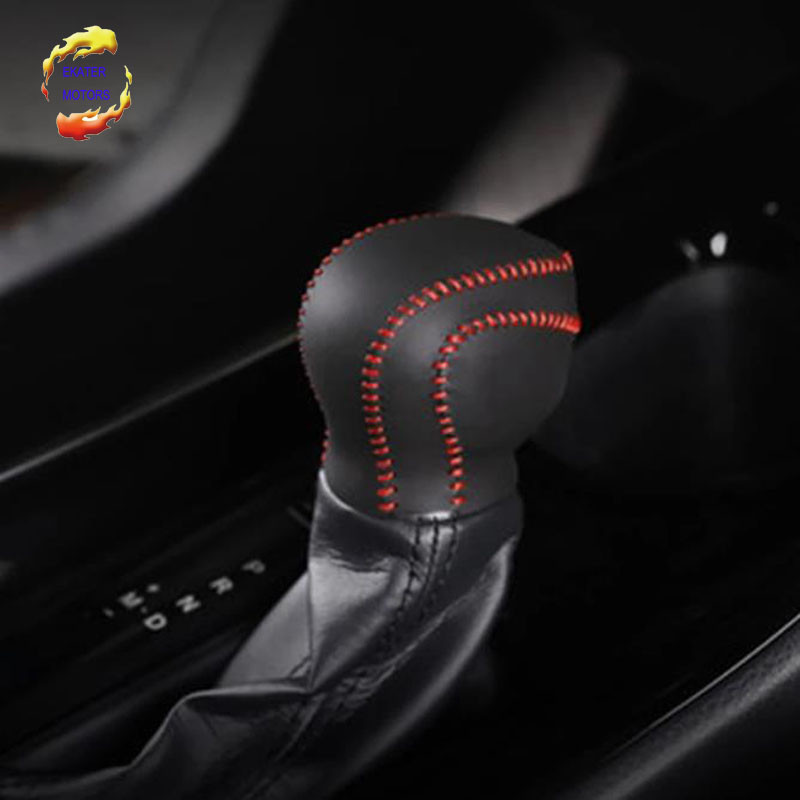 Manșon din piele pentru schimbător de viteze, cusut manual, capac pentru ghidon, stil auto pentru Toyota C-HR 2017 2018 Accesorii auto