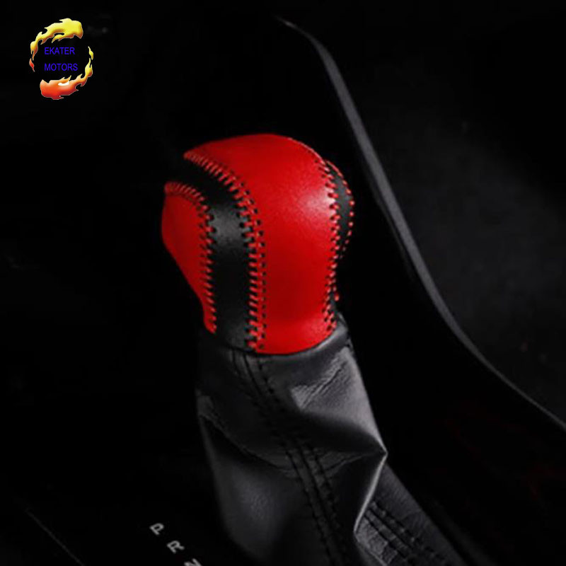 Manșon din piele pentru schimbător de viteze, cusut manual, capac pentru ghidon, stil auto pentru Toyota C-HR 2017 2018 Accesorii auto