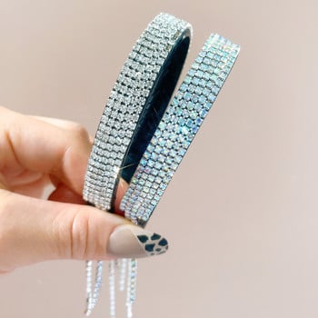 Luxury Sparkling Rhinestone Tassel Trend Γυναικεία κλιπ μαλλιών Claw Πλαστική θήκη για αλογοουρά Αξεσουάρ για γυναικεία μαλλιά 2022 Νέο