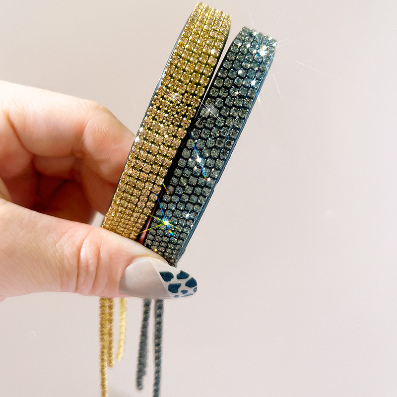 Agrafă de lux cu strasuri strălucitoare, ciucuri, tendință, clemă de păr pentru femei, suport pentru coadă de cal din plastic, accesorii pentru păr pentru femei, 2022, nou