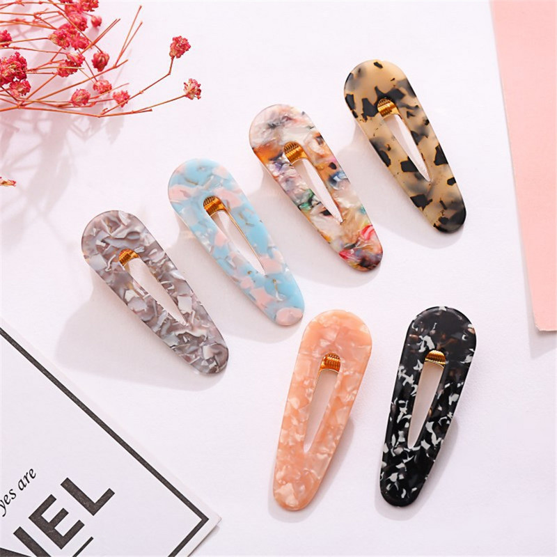 Accesorii mari pentru păr, ace pentru cap pentru femei, bijuterii de modă, picătură de apă, dreptunghi, acrilic, cleme de păr, accesorii pentru cap pentru fete 2019