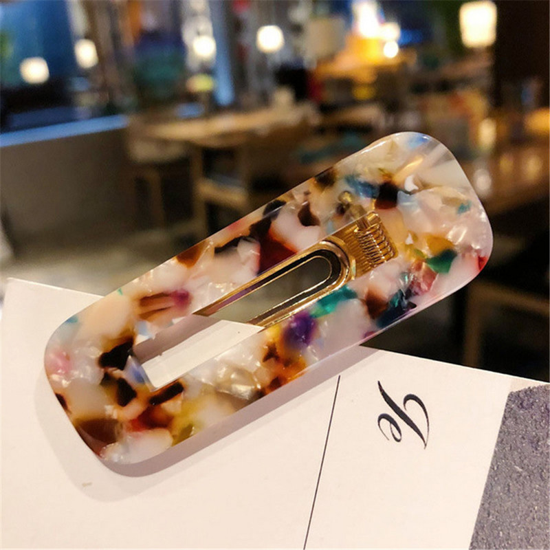 Accesorii mari pentru păr, ace pentru cap pentru femei, bijuterii de modă, picătură de apă, dreptunghi, acrilic, cleme de păr, accesorii pentru cap pentru fete 2019