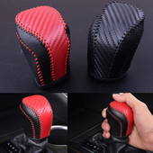 CITALL Car Roșu Negru PU Gear Shift Holster Cover frâna de mână Trim Accesorii potrivite pentru Toyota Camry 2018