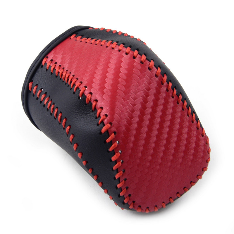 CITALL Car Roșu Negru PU Gear Shift Holster Cover frâna de mână Trim Accesorii potrivite pentru Toyota Camry 2018