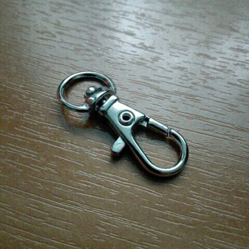 20 vnt nerūdijančio plieno raktų pakabukai, pasukami raktų pakabukai, pasukami omarų pakabukai, metaliniai raktų pakabukai, skirti krepšio žavesiui.