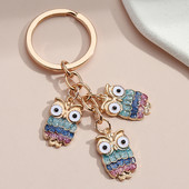 Breloc drăguț Owl Star Breloc Chei Night Owl Breloc Animal Cadouri pentru femei Bărbați Accesoriu geantă Chei de mașină Bijuterii lucrate manual
