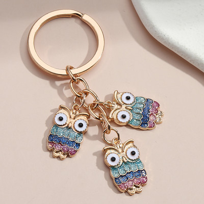 Breloc drăguț Owl Star Breloc Chei Night Owl Breloc Animal Cadouri pentru femei Bărbați Accesoriu geantă Chei de mașină Bijuterii lucrate manual