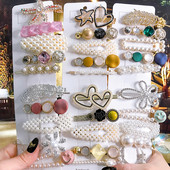 Nou set de accesorii de păr 2021 pentru femei, agrafe de păr de simulare de perle, bijuterii, 5 bucăți, ace de păr, ornamente