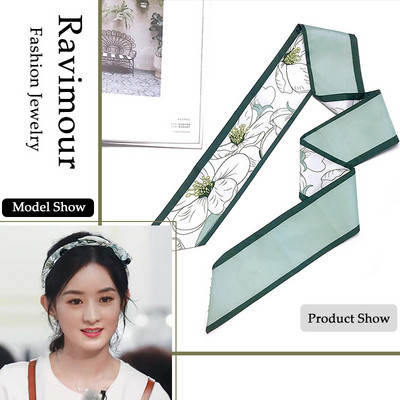 28 de modele Bentite lungi Accesorii pentru păr la modă pentru femei Esarfă Panglici Suport pentru coadă de cal Bandană cu mai multe utilizări Bandană pentru fete