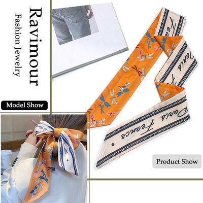 28 de modele Bentite lungi Accesorii pentru păr la modă pentru femei Esarfă Panglici Suport pentru coadă de cal Bandană cu mai multe utilizări Bandană pentru fete