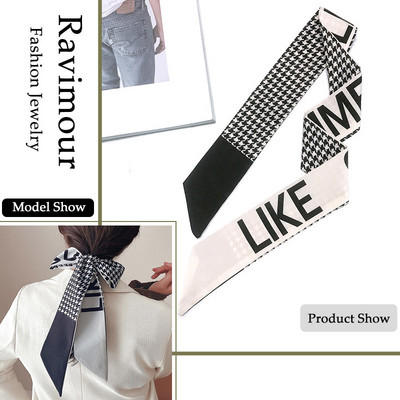 28 de modele Bentite lungi Accesorii pentru păr la modă pentru femei Esarfă Panglici Suport pentru coadă de cal Bandană cu mai multe utilizări Bandană pentru fete