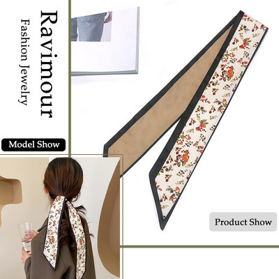 28 de modele Bentite lungi Accesorii pentru păr la modă pentru femei Esarfă Panglici Suport pentru coadă de cal Bandană cu mai multe utilizări Bandană pentru fete