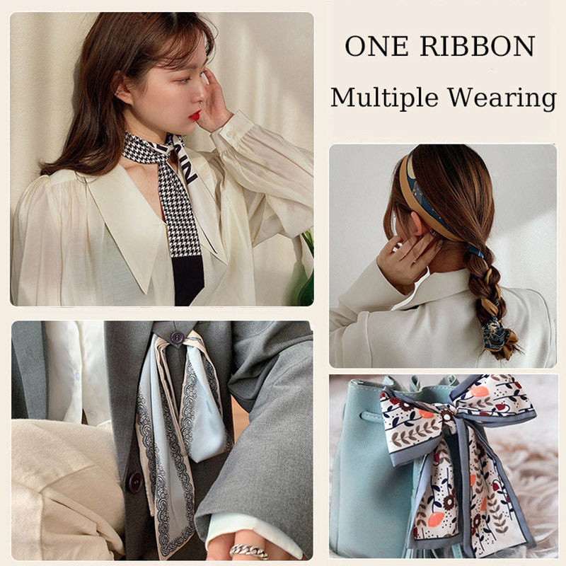 28 de modele Bentite lungi Accesorii pentru păr la modă pentru femei Esarfă Panglici Suport pentru coadă de cal Bandană cu mai multe utilizări Bandană pentru fete