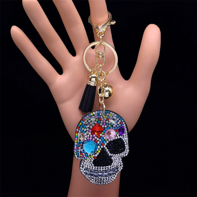 Mood Chihuahua koera kristallist võtmehoidja kott Aksessuaarid naistele Kollane kuldne võtmehoidja Ehted llaveros para mujer K2502S01