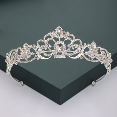 Auriu, argintiu, diademe și coroane, pentru nuntă, petrecere, perle de cristal, diademe, strasuri, ornamente pentru cap, accesorii de modă