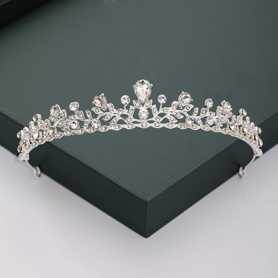Auriu, argintiu, diademe și coroane, pentru nuntă, petrecere, perle de cristal, diademe, strasuri, ornamente pentru cap, accesorii de modă