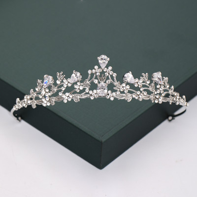 Auriu, argintiu, diademe și coroane, pentru nuntă, petrecere, perle de cristal, diademe, strasuri, ornamente pentru cap, accesorii de modă