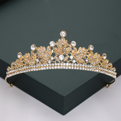 Auriu, argintiu, diademe și coroane, pentru nuntă, petrecere, perle de cristal, diademe, strasuri, ornamente pentru cap, accesorii de modă