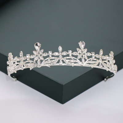 Auriu, argintiu, diademe și coroane, pentru nuntă, petrecere, perle de cristal, diademe, strasuri, ornamente pentru cap, accesorii de modă