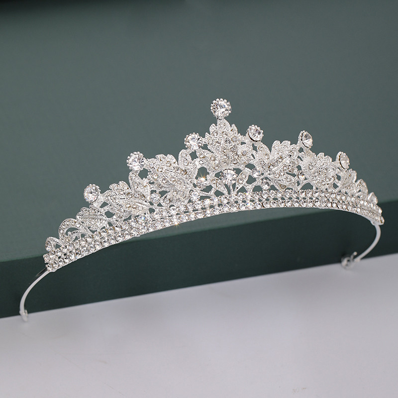 Auriu, argintiu, diademe și coroane, pentru nuntă, petrecere, perle de cristal, diademe, strasuri, ornamente pentru cap, accesorii de modă