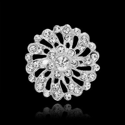 Ace pentru broșă cu flori de cristal pentru femei, broșe cu flori de un albastru intens, pentru plante, insigna elegantă, bijuterii, broșă pentru petrecere de nuntă, cadouri de petrecere